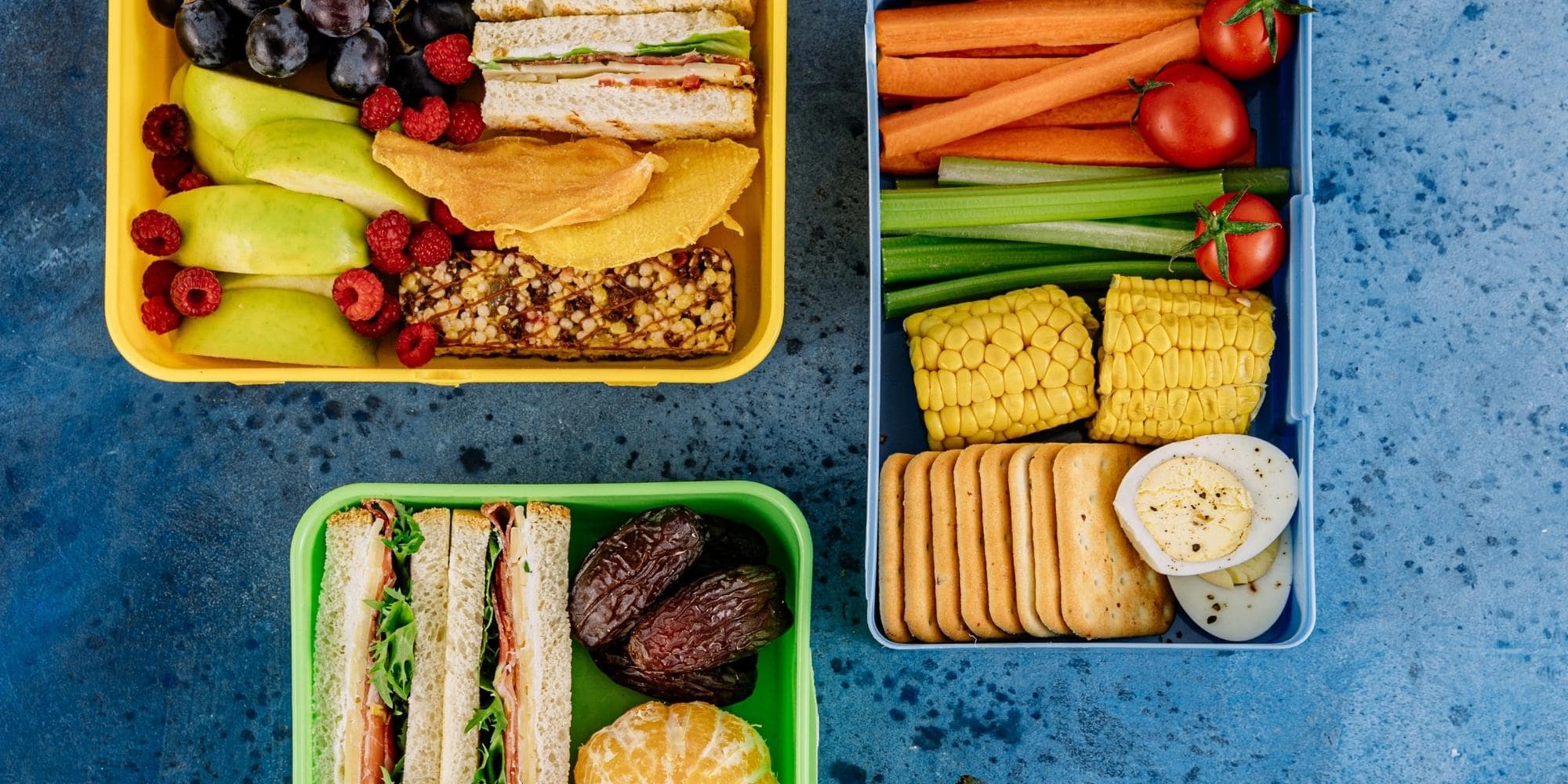 Plats sains, lunch box, aliments sains, diététique